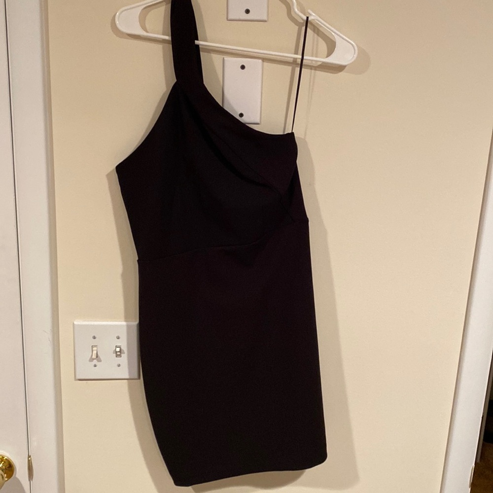 One shoulder mini dress